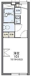 レオパレスパラディーゾ 1Kの間取図画像