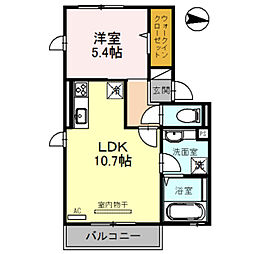 セピアコート住吉大社 1LDKの間取図画像
