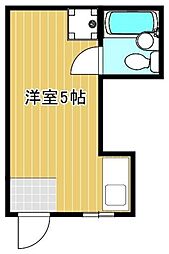 モトハイツ ワンルームの間取図画像