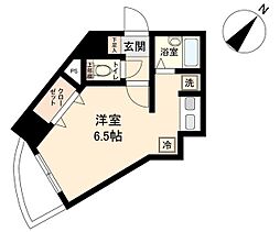 HF国分寺レジデンス ワンルームの間取図画像