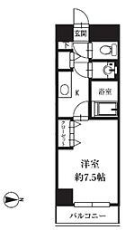 HF銀座レジデンスEAST2 1Kの間取図画像