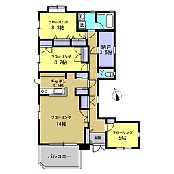 ジュエリ田園調布 1階3SLDKの間取り