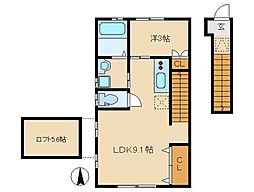 グレイス中野坂上 1LDKの間取図画像
