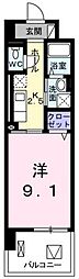 アイビーコート武蔵野 1Kの間取図画像