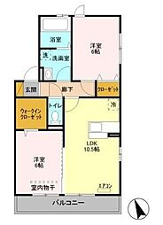 間取図画像 2LDK