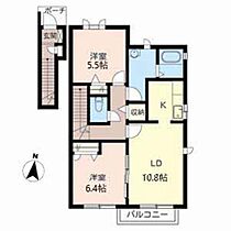 ヴィーブルゆらI・II 0106 ｜ 京都府福知山市字呉服55（賃貸アパート2LDK・2階・60.87㎡） その2