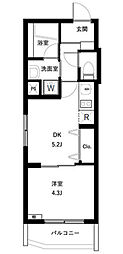 WHARF板橋本町 1DKの間取図画像
