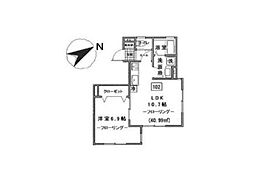 都営浅草線 馬込駅 徒歩5分の賃貸アパート 1階1LDKの間取り