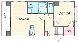 ヘリオス 1LDKの間取図画像