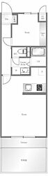 ルミエール東中野 1LDKの間取図画像