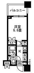 レジディア錦糸町 1Kの間取図画像