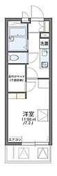 レオパレスリラ大南 1Kの間取図画像