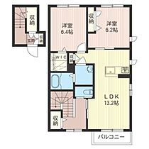 メタリカ　Ｃ 00201 ｜ 群馬県太田市東新町306（賃貸アパート2LDK・2階・68.25㎡） その2