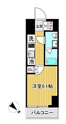 SHOKENResidence新小岩 1Kの間取図画像