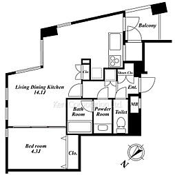 間取図画像 1LDK