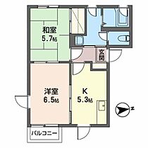 フレグランスＫＡＺＵ　II 201 ｜ 秋田県秋田市泉釜ノ町13-11（賃貸アパート2K・2階・42.10㎡） その2