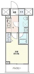 GENOVIA西川口III 1Kの間取図画像
