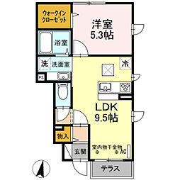 メゾン・ラ・セーヌ 1LDKの間取図画像