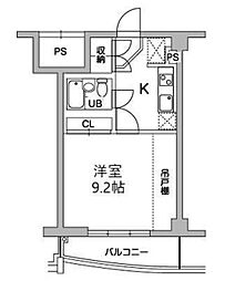 Ts garden稲城 2階1Kの間取り