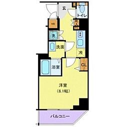 ＳＨＯＫＥＮ Ｒｅｓｉｄｅｎｃｅ横浜鶴見 3階1Kの間取り