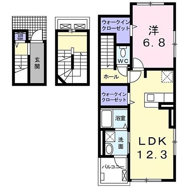 ベラ・ノッテ ｜埼玉県川口市差間２丁目(賃貸アパート1LDK・3階・59.21㎡)の写真 その2