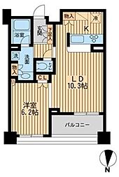 プロスペクト森下 1LDKの間取図画像