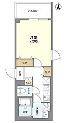 ウェルスクエア笹塚2 4階1Kの間取り