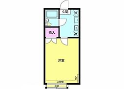 フラワーハイツ葛西A 1階1Kの間取り