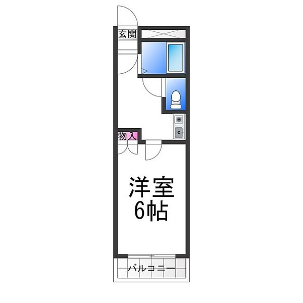 クリアサカイ壱番館 ｜大阪府堺市堺区中之町西３丁(賃貸マンション1K・4階・19.87㎡)の写真 その2