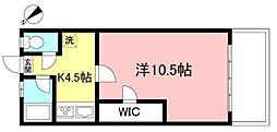 石黒ビル 1Kの間取図画像