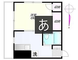 メゾン町田 1Kの間取図画像