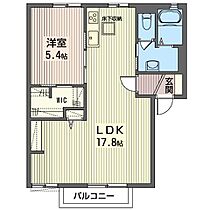 フラワーレジデンス　あさひの 00102 ｜ 栃木県小山市乙女３丁目18-6（賃貸アパート1LDK・1階・50.70㎡） その2