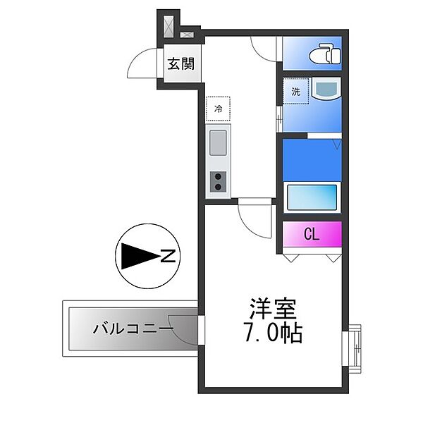 フジパレス平野郷V番館 ｜大阪府大阪市平野区平野上町１丁目(賃貸アパート1K・2階・27.09㎡)の写真 その2