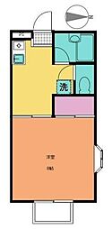 サンワード.イソダ2 ワンルームの間取図画像