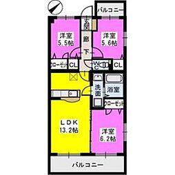 間取図画像 3LDK