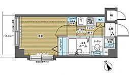 トーシンフェニックス上北沢ツインコート 4階1Kの間取り