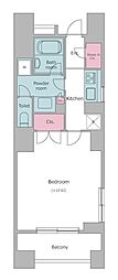 レジディア日本橋馬喰町 1Kの間取図画像