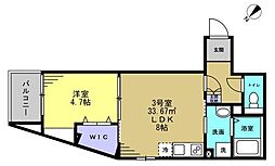 AJ津田沼018 1LDKの間取図画像