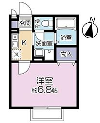 K・メゾン 1階1Kの間取り