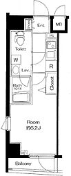 メインステージ高円寺 1Kの間取図画像