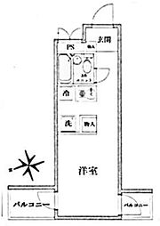 TOP立石No.5 ワンルームの間取図画像