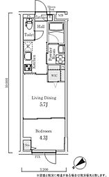 S.E.S. 1LDKの間取図画像