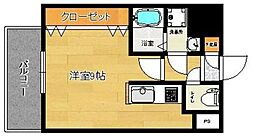 リファレンス東公園 ワンルームの間取図画像