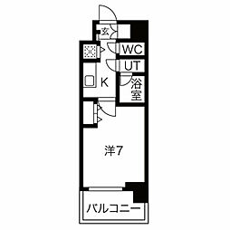 SOLTERRACEOSAKAEASTGATE 1Kの間取図画像