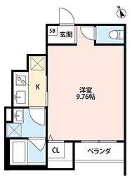 SOAR 1Kの間取図画像