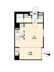 CITYSPIRE南三条2 1LDKの間取図画像