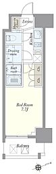 JPnoie上野稲荷町 1Kの間取図画像