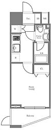 ファーストリアルタワー新宿 1Kの間取図画像