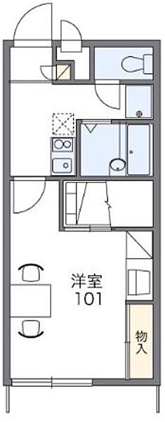 レオパレスメゾン・ド・ボヌール 207｜香川県高松市屋島中町(賃貸アパート1K・2階・23.18㎡)の写真 その2