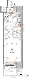 クレイシアＩＤＺ蒲田 2階1Kの間取り